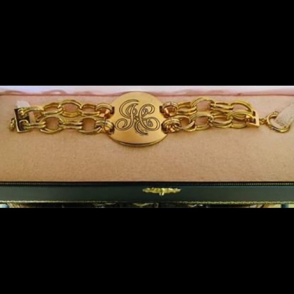 Juicy Couture Double Chain ID Bracelet in Gold